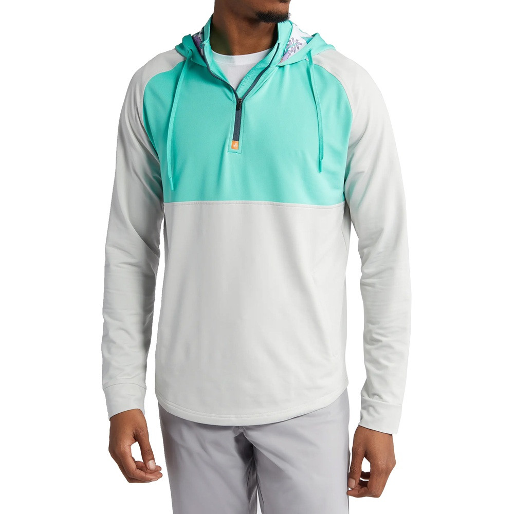 Swannies Logan Colorblock 1/4 Zip Hoodie - Maple Hill Golf